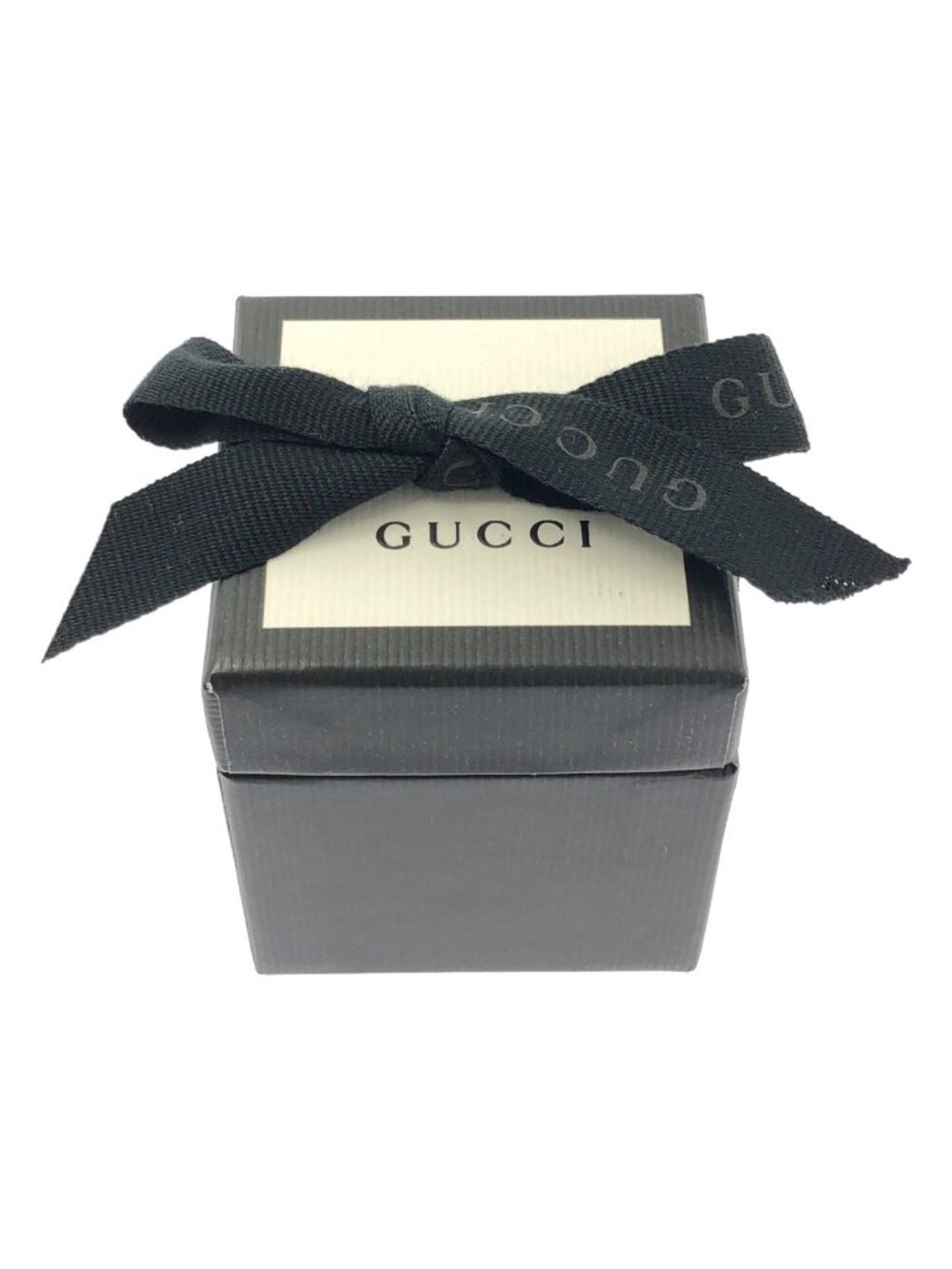 Gucci Neck Bow Bee GG Logo Silk Scarf Brown - Picture 5 of 5